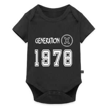Génération X 1978 - Body à manches courtes Premium Bébé - noir - Devant