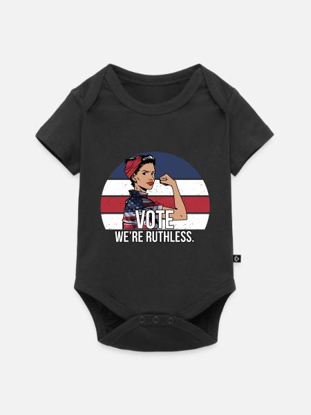 vote we are ruthless - Baby Premium Kurzarmbody - Schwarz