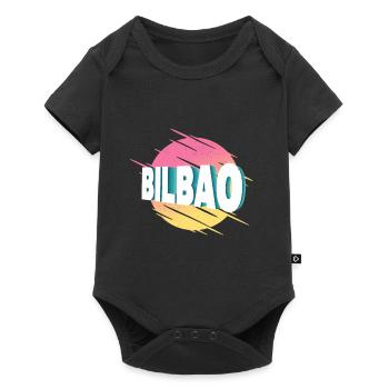 Bilbao Spain City Font Vintage Retro - Baby Premium short-sleeve bodysuit - black - Front
