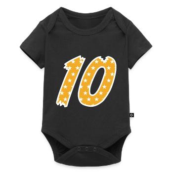 Dix - Body à manches courtes Premium Bébé - noir - Devant