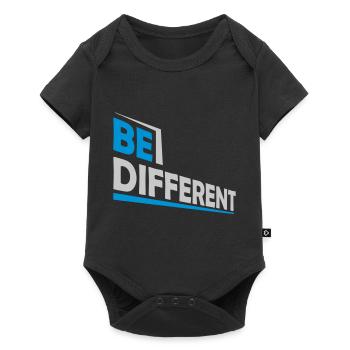 Soyez différent Logo Design - Body à manches courtes Premium Bébé - noir - Devant