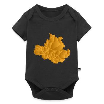 Dresden - Karte - Umriss - Sachsen - Landliebe - Baby Premium Kurzarmbody - Schwarz - Vorne