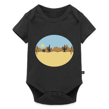 Frequency Desert Landscape Silhouette - Baby Premium short-sleeve bodysuit - black - Front