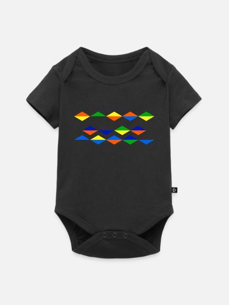 diamonds - Baby Premium Kurzarmbody - Schwarz