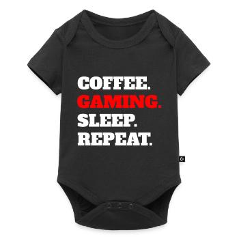 Gamer Drôle cadeau Gaming Gambler Disant Jeu - Body à manches courtes Premium Bébé - noir - Devant