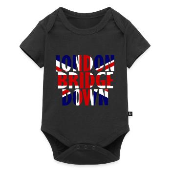 London Bridge Down à la mémoire de la reine Elizabeth - Body à manches courtes Premium Bébé - noir - Devant