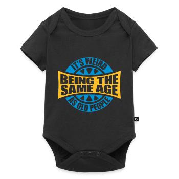 being old people age - Baby Premium Kurzarmbody - Schwarz - Vorne