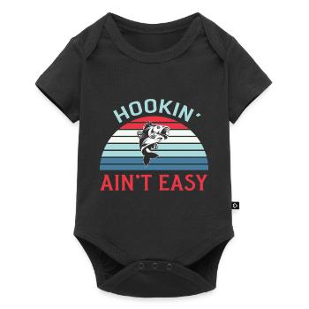 Fishermen Fishing Fishing Fishing Anglers Fish Fish - Baby Premium short-sleeve bodysuit - black - Front