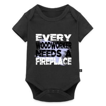syndicat charpentier les charpentiers bijoux cadeaux d’anniversaire - Body à manches courtes Premium Bébé - noir - Devant