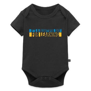belle journée pour apprendre - Body à manches courtes Premium Bébé - noir - Devant