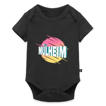 Mülheim Allemagne City Font Vintage Rétro - Body à manches courtes Premium Bébé - noir - Devant