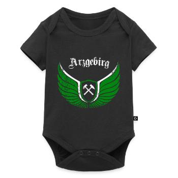 Arzgebirg meine Haamit - Baby Premium Kurzarmbody - Schwarz - Vorne