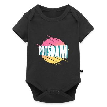 Potsdam Allemagne City Font Vintage Retro - Body à manches courtes Premium Bébé - noir - Devant
