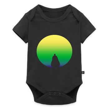 birne in gruen - Baby Premium Kurzarmbody - Schwarz - Vorne