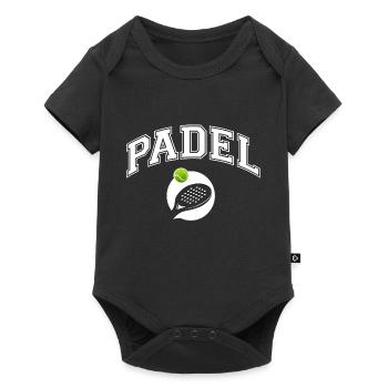 Padel - Gift for padel player - Baby Premium short-sleeve bodysuit - black - Front