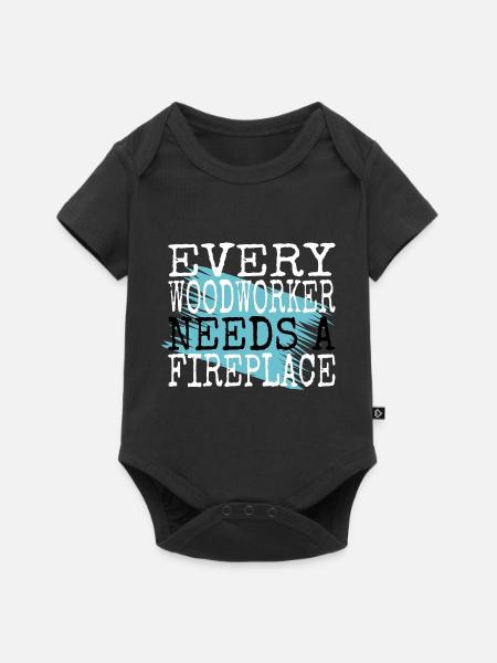 carpenter saw carpenter funny - Baby Premium Kurzarmbody - Schwarz