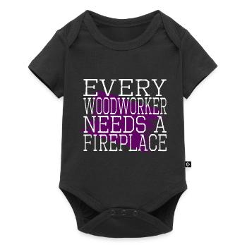 Cadeau d’anniversaire Idée de travail en forêt Idée cadeau - Body à manches courtes Premium Bébé - noir - Devant