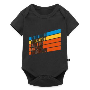have fun at work - Baby Premium short-sleeve bodysuit - black - Front