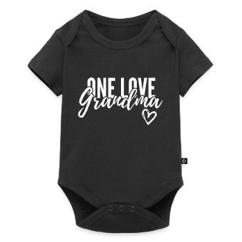 EINE LIEBE OMA. OMA GESCHENK. - Baby Premium Kurzarmbody - Schwarz - Vorne