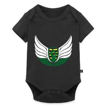 Sachsen Logo Erzgebirge Faust - Baby Premium Kurzarmbody - Schwarz - Vorne