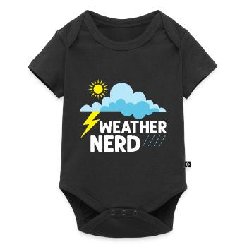 Weather Nerd Meteorology Meteorologist - Baby Premium short-sleeve bodysuit - black - Front