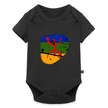 Amazigh Drapeau Imazighen Berbère Rif Kabyle - Body à manches courtes Premium Bébé - noir - Devant