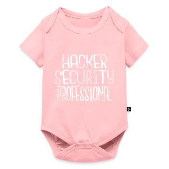 fingers humor computer freak cool quote - Baby Premium Kurzarmbody - Rosa - Vorne