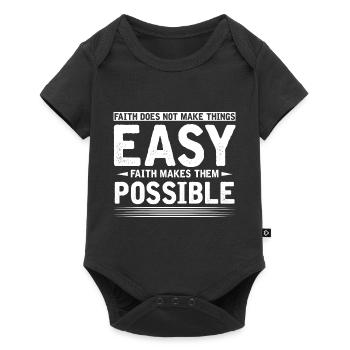 Motivation - Baby Premium Kurzarmbody - Schwarz - Vorne