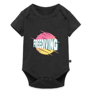 Freediving Freediving Freediving Diving - Baby Premium short-sleeve bodysuit - black - Front