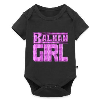 balkan croatia bosnia serbia juge exyu boy girl - Baby Premium short-sleeve bodysuit - black - Front