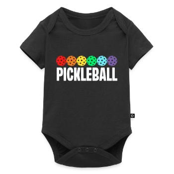 Pickleball - Baby Premium short-sleeve bodysuit - black - Front