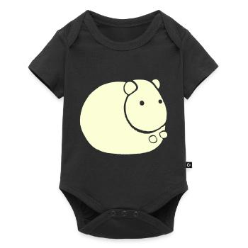 Hamster Cute Animal Rodent Animals Pet Vector 4 - Baby Premium short-sleeve bodysuit - black - Front