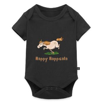 unicorn - Baby Premium Kurzarmbody - Schwarz - Vorne