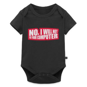 Ne pas réparer votre ordinateur - Body à manches courtes Premium Bébé - noir - Devant