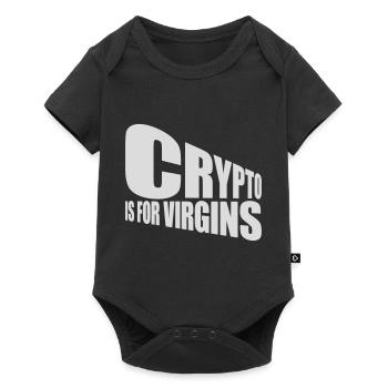 crypto is for virgins - Baby Premium short-sleeve bodysuit - black - Front