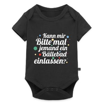 Bällebad - Lustiger Spruch Witzig Fun Statement - Baby Premium Kurzarmbody - Schwarz - Vorne