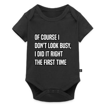 of course your opinion matters just not to me - Baby Premium short-sleeve bodysuit - black - Front