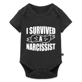 J’ai survécu à un divorce narcissique Femmes divorcées - Body à manches courtes Premium Bébé - noir - Devant