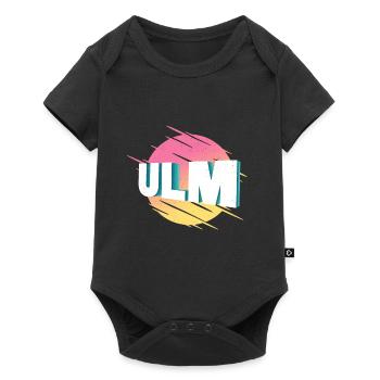 Ulm Deutschland Stadt Schrift Vintage Retro - Baby Premium Kurzarmbody - Schwarz - Vorne