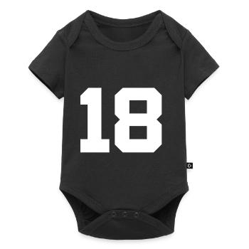 Numéro 18 - Body à manches courtes Premium Bébé - noir - Devant