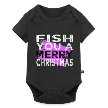 sea bass fishing tshirts beard fish hook axie fish - Baby Premium Kurzarmbody - Schwarz - Vorne