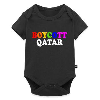 Boycott qatar - Baby Premium short-sleeve bodysuit - black - Front