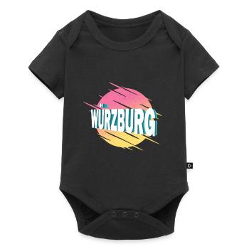 Würzburg Allemagne City Font Vintage Retro - Body à manches courtes Premium Bébé - noir - Devant