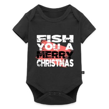 Idée de cadeau d’anniversaire des dinosaures - Body à manches courtes Premium Bébé - noir - Devant
