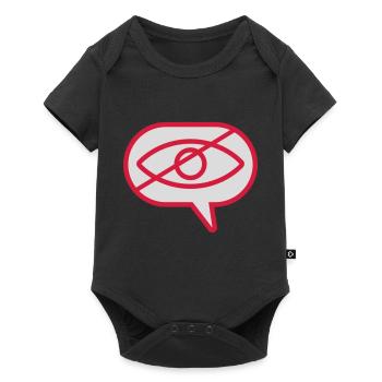 Ne pas voir l’œil visuel - Body à manches courtes Premium Bébé - noir - Devant