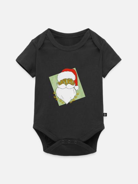 Nicholas HohoHO! - Baby Premium Kurzarmbody - Schwarz
