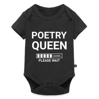 Poetry Queen Loading Please Wait - Baby Premium short-sleeve bodysuit - black - Front