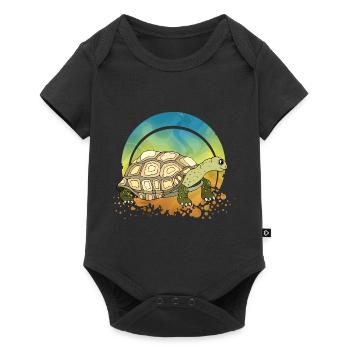 Tortue - Body à manches courtes Premium Bébé - noir - Devant