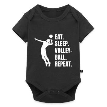 Volleyball Cadeau Volleyball de plage Volleyball Volleyball Joueur de volleyball - Body à manches courtes Premium Bébé - noir - Devant