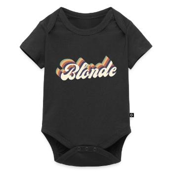 Blonde vintage - Body à manches courtes Premium Bébé - noir - Devant